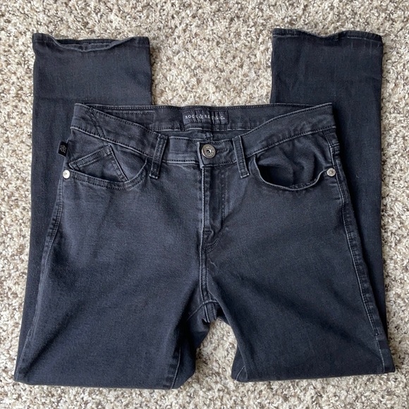 Rock and Republic Black Ankle Cropped Jeans 28 - Picture 1 of 3